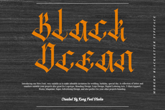 Black Ocean: A Bold Typeface for Impactful Design