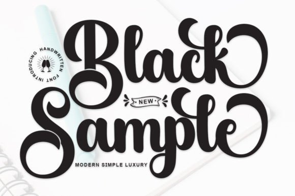 Black Sample: Elevating Design with Elegant Typography