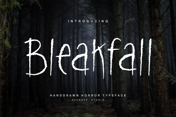 Bleakfall: The Ultimate Horror Font for Spooky Designs