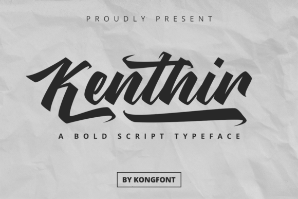 Discover Kenthir: A Playful Handwritten Font for Creative Design