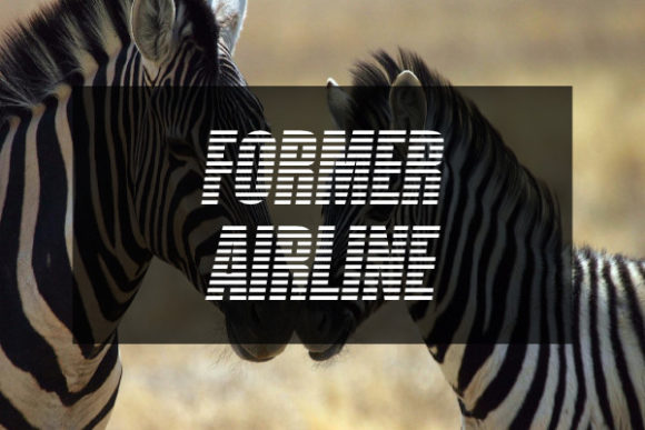 Former Airline: A Bold Decorative Font for Impactful Design