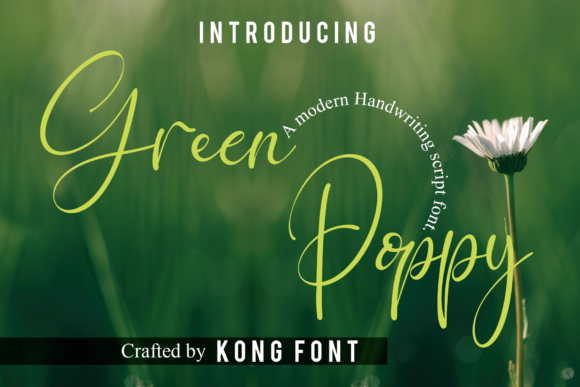 Green Poppy: A Playful Script for Modern Design