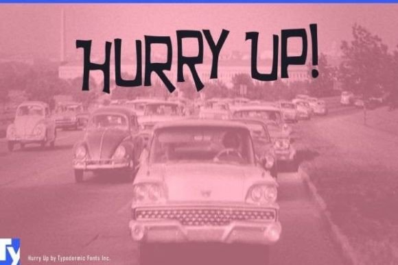 Hurry Up: A Playful Font for Creative Branding