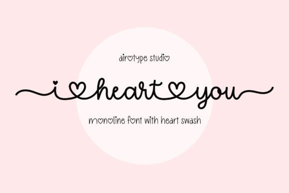 I Heart You: A Font That Captures Joyful Connection