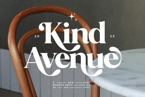 Kind Avenue: A Stylish Retro Font for Modern Designers