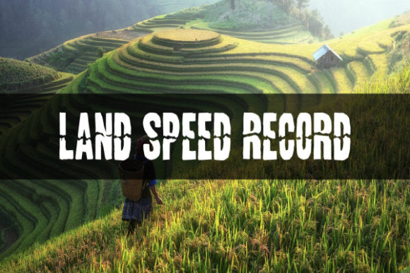 Land Speed Record: A Unique Display Font for Modern Design