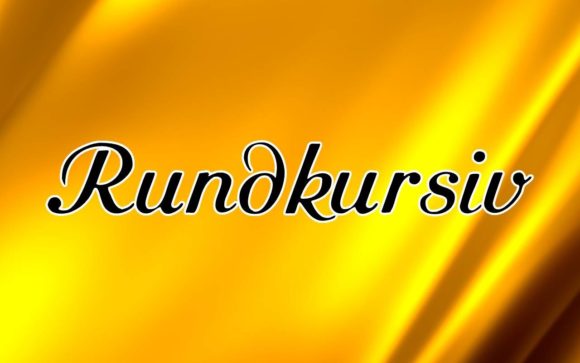 Rundkursiv: A Flowing Font for Personal Design