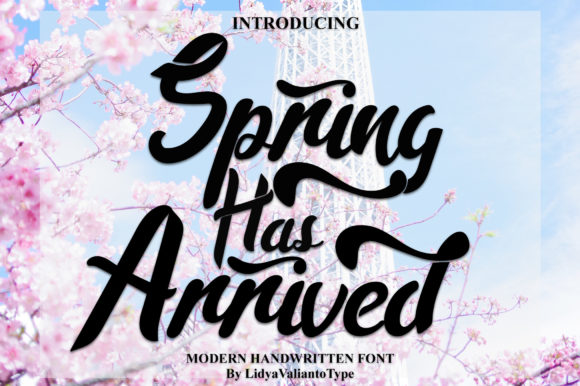 Spring Has Arrived: A Unique Handwritten Font for Elegant Design